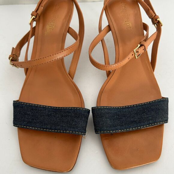 cinq a sept Shoes - Cinq à Sept, Sophie Ankle Strap Sandal, Indigo 8.5